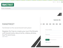 Tablet Screenshot of fanstreet.com
